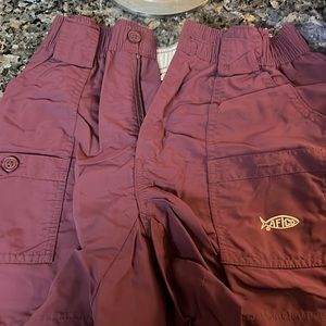 Boys aftco shorts size 26 maroon